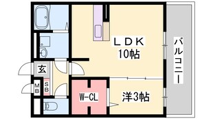 セジュール白浜　A棟の物件間取画像